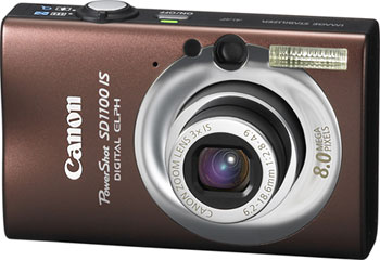 Câmera digital Canon PowerShot SD1100 IS - Marrom - Cortesia Canon, editada pelo Câmera versus Câmera