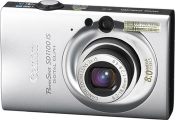 Câmera digital Canon PowerShot SD1100 IS - Prata - Cortesia Canon, editada pelo Câmera versus Câmera