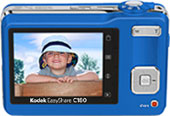 Máquina digital Kodak EasyShare C180 - Costas - Cortesia da Kodak, editada pelo Câmera versus Câmera