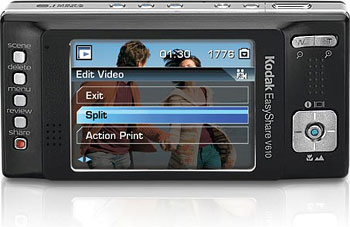 Câmera digital Kodak EasyShare V610 - Cortesia da Kodak, editada pelo Câmera versus Câmera