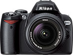 Máquina digital Nikon D40X com lente opcional