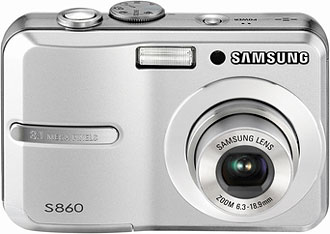 Câmera digital Samsung S860 - Cortesia da Samsung, editada pelo Câmera versus Câmera