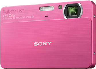 Câmera digital Sony Cyber-shot DSC-T700 - Cor Rosa - Cortesia Sony, editada pelo Câmera versus Câmera