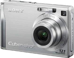 Câmera digital Sony Cyber-shot DSC-W200 - Cortesia Sony, editada pelo Câmera versus Câmera