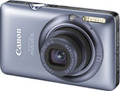 Máquina digital Canon PowerShot SD940 IS- Azul, Frente - Cortesia da Canon, editada pelo Câmera versus Câmera