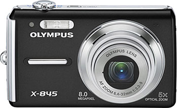 Câmera digital Olympus X-845 / Olympus FE-330 - Cortesia Olympus, editada pelo Câmera versus Câmera