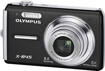 Câmera digital Olympus X-845 / Olympus FE-330 - Cortesia Olympus, editada pelo Câmera versus Câmera