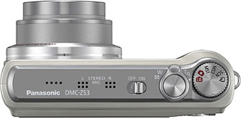 Câmera digital Panasonic Lumix DMC-ZS3 - Cortesia da Panasonic, editada pelo Câmera versus Câmera