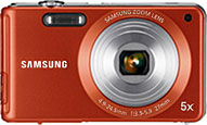 Máquina digital Samsung ST70 - Frente - Cortesia da Samsung, editada pelo Câmera versus Câmera