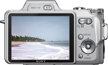 Câmera digital Sony Cyber-shot DSC-H10 - Cortesia Sony, editada pelo Câmera versus Câmera