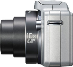 Câmera digital Sony Cyber-shot DSC-H10 - Cortesia Sony, editada pelo Câmera versus Câmera