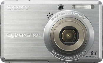 Câmera digital Sony Cyber-shot DSC-S780 - Cortesia Sony, editada pelo Câmera versus Câmera