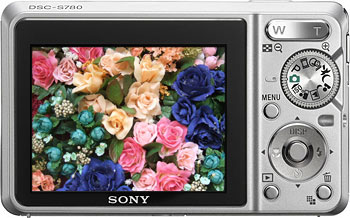 Câmera digital Sony Cyber-shot DSC-S780 - Cortesia Sony, editada pelo Câmera versus Câmera
