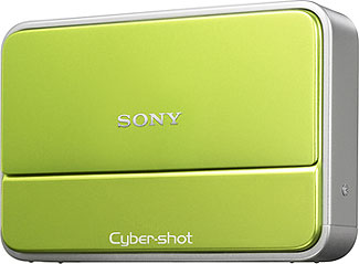 Câmera digital Sony Cyber-shot DSC-T2  - Cor Verde - Cortesia Sony, editada pelo Câmera versus Câmera