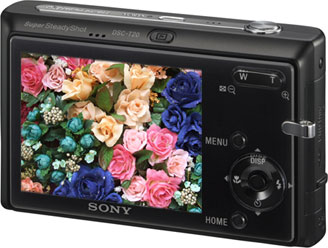 Câmera digital Sony Cyber-shot DSC-T20 - Cortesia Sony, editada pelo Câmera versus Câmera