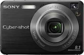 Câmera digital Sony Cyber-shot DSC-W130 - Cortesia Sony, editada pelo Câmera versus Câmera