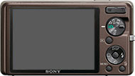 Máquina digital Sony Cyber-shot DSC-W380 - Costas - Cortesia da Sony, editada pelo Câmera versus Câmera