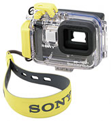 Caixa estaque Sony MPK-THE, detalhes em amarelo