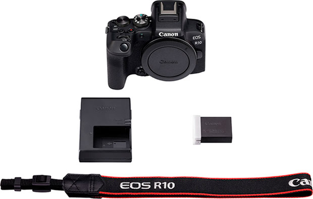 Câmera digital Canon EOS R10 - Itens Inclusos no Pacote